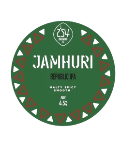 Jamuhuri seasonal beer label